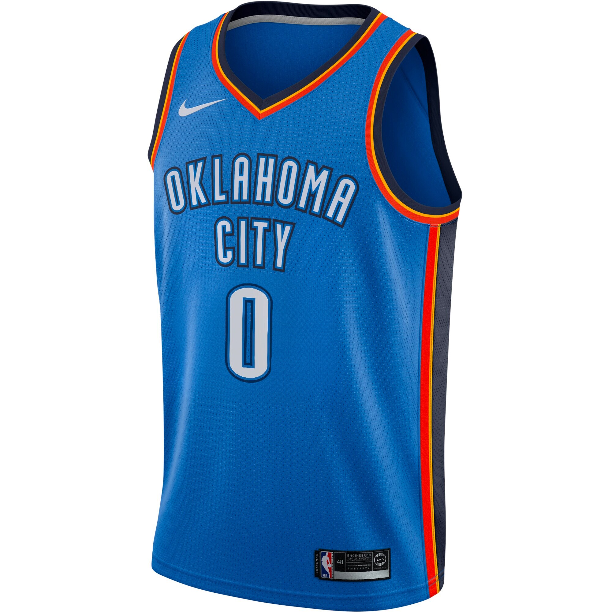 Russell Westbrook Oklahoma City Thunder Swingman Player Jersey - Icon Edition - Blue