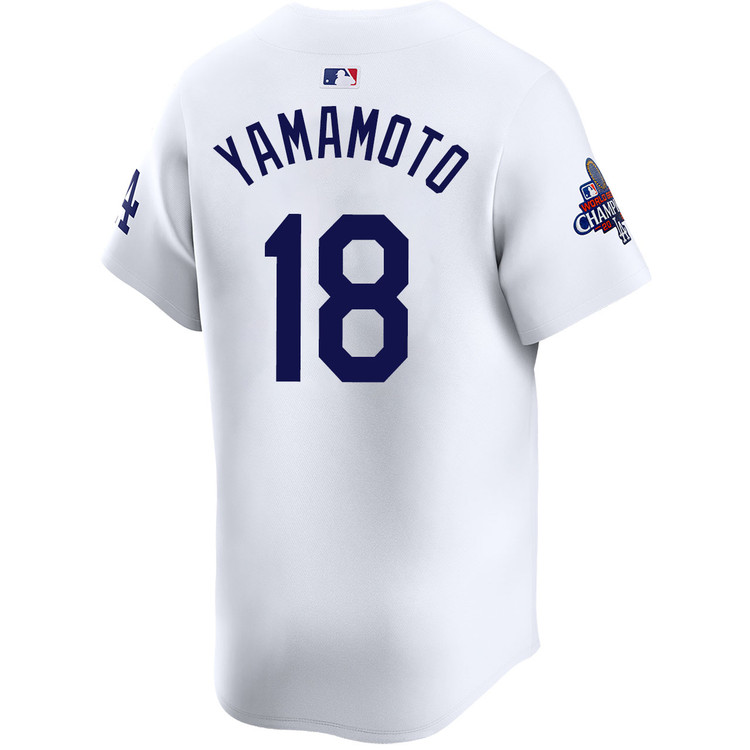 Yoshinobu Yamamoto Los Angeles Dodgers Home Limited World Series Champions Jersey