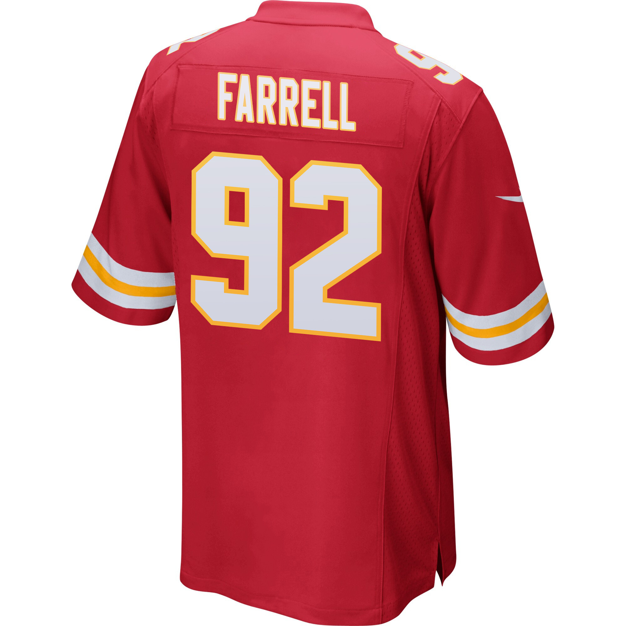 Neil Farrell 92 Kansas City Chiefs Super Bowl LVIII Patch Game Men Jersey - Red