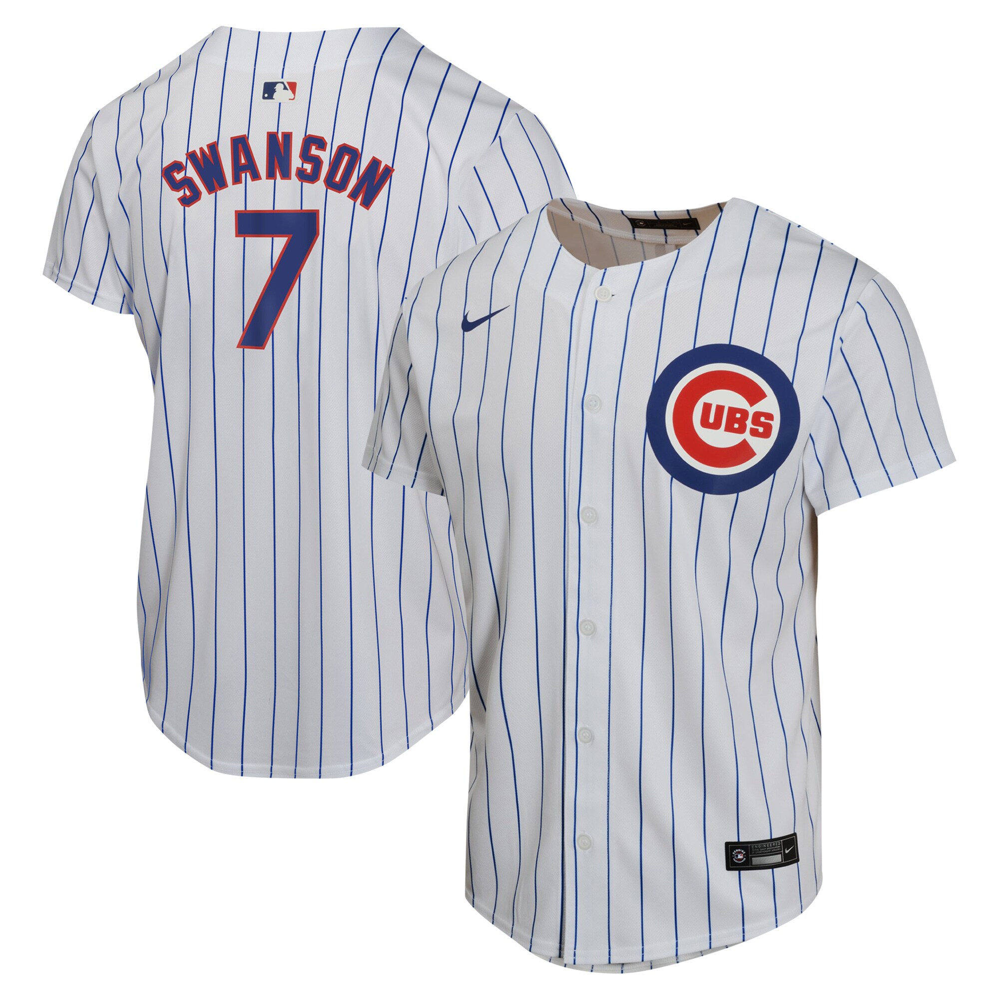 Dansby Swanson Chicago Cubs  Youth Home Game Player Jersey - White