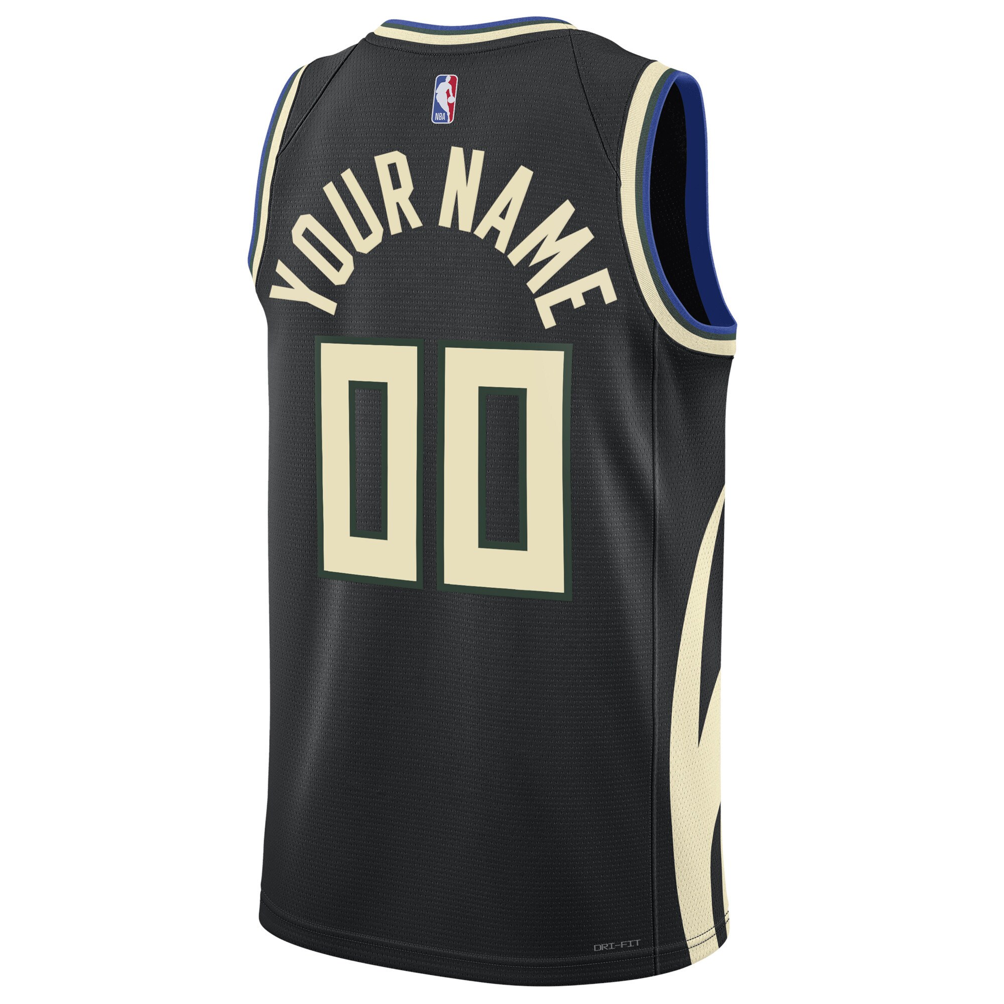 Milwaukee Bucks Jordan Brand Unisex 2022\/23 Swingman Custom Jersey - Statement Edition - Black