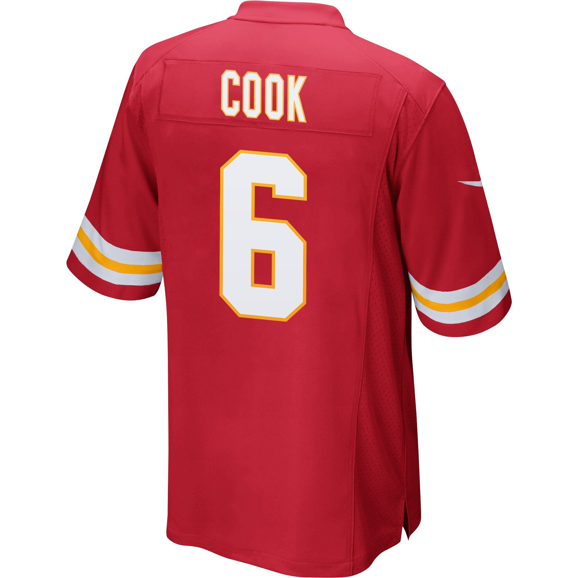 Bryan Cook 6 Kansas City Chiefs Super Bowl LVII Champions 3 Stars Men Game Jersey - Red