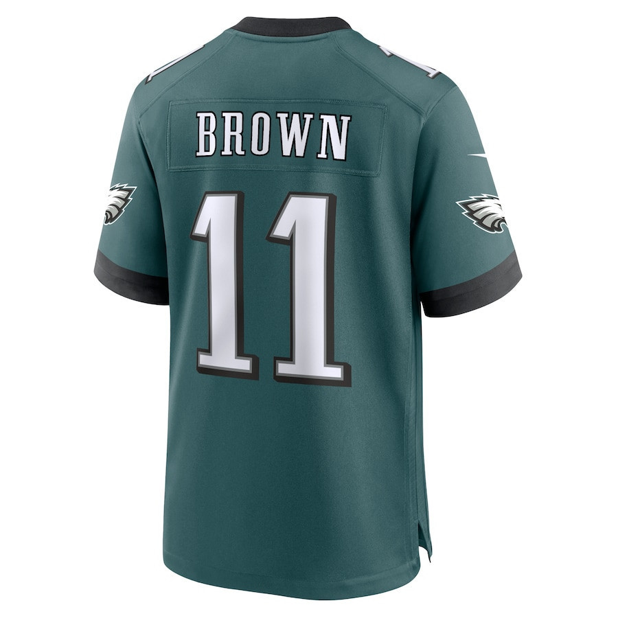 A.J. Brown #11 Philadelphia Eagles Super Bowl LIX Jersey - Men's - Midnight Green