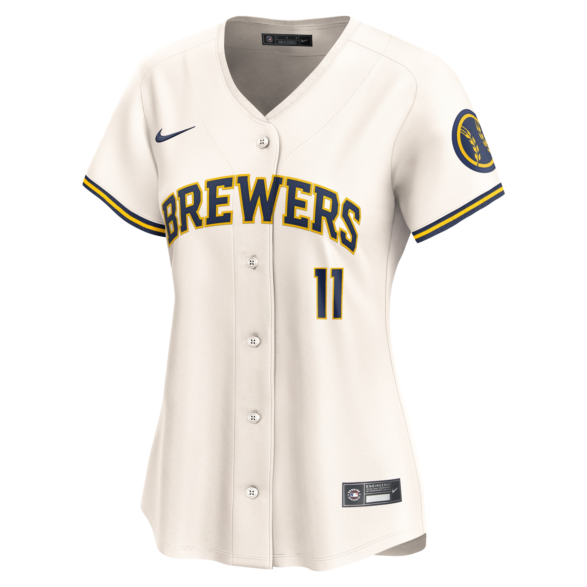 Jackson Chourio Milwaukee Brewers Women's Home Limited Player Jersey - Cream