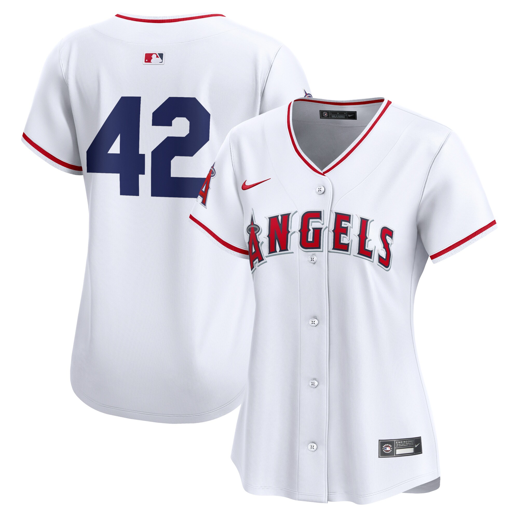 Los Angeles Angels  Women's 2024 Jackie Robinson Day Home Limited Jersey White
