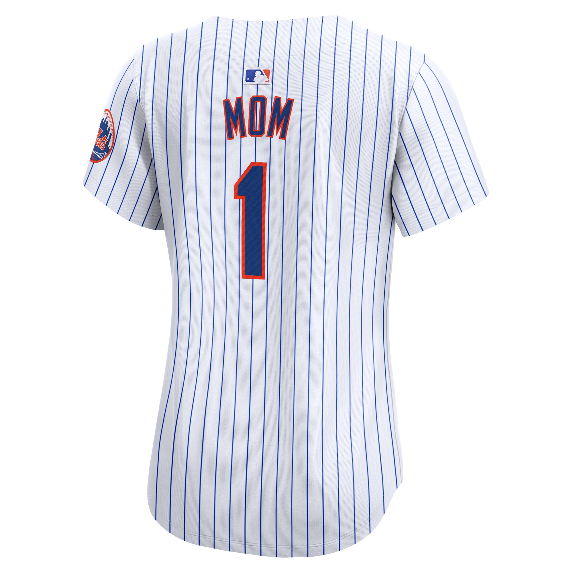 New York Mets  Women's #1 Mom Home Limited Jersey - White
