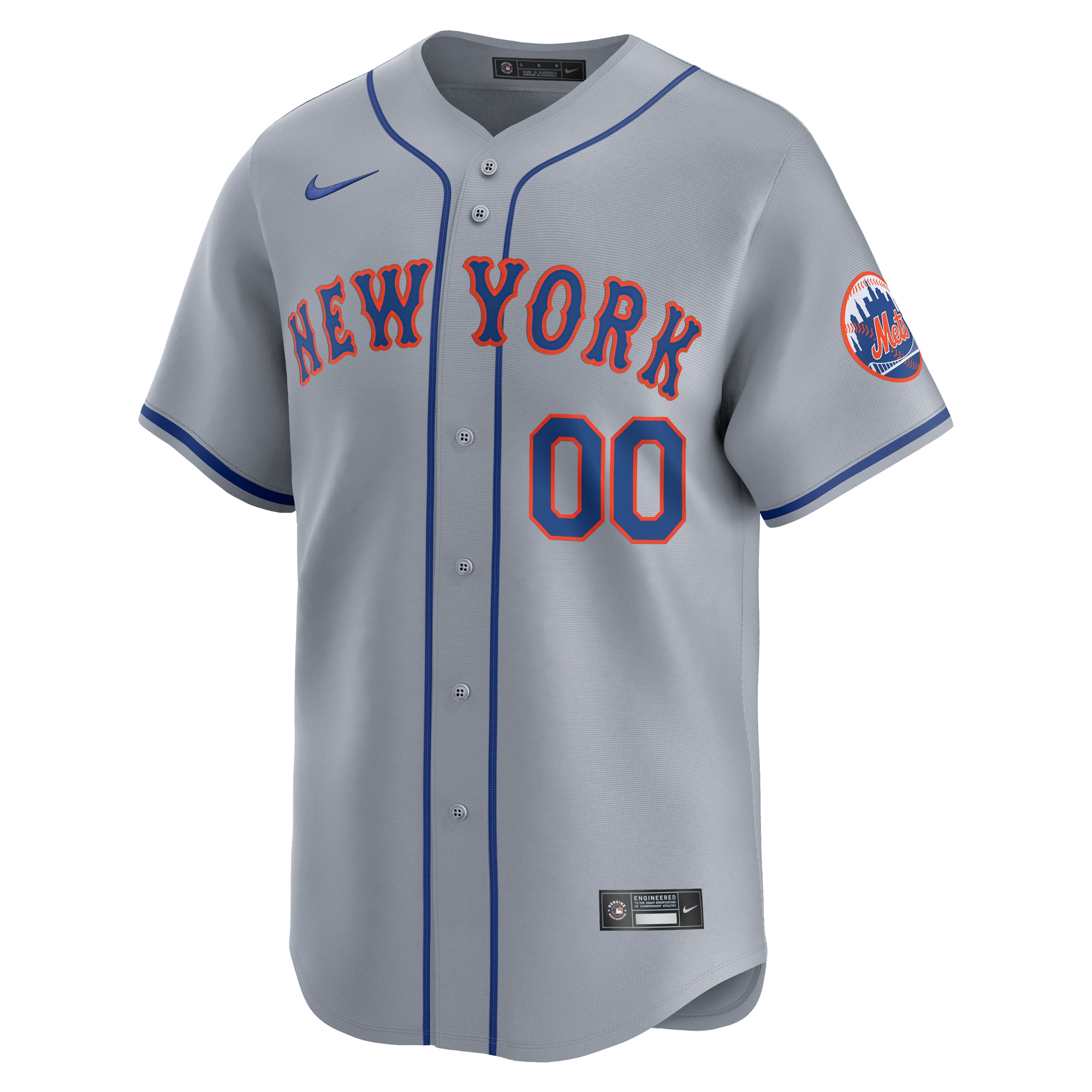 New York Mets  Away Limited Custom Jersey - Gray