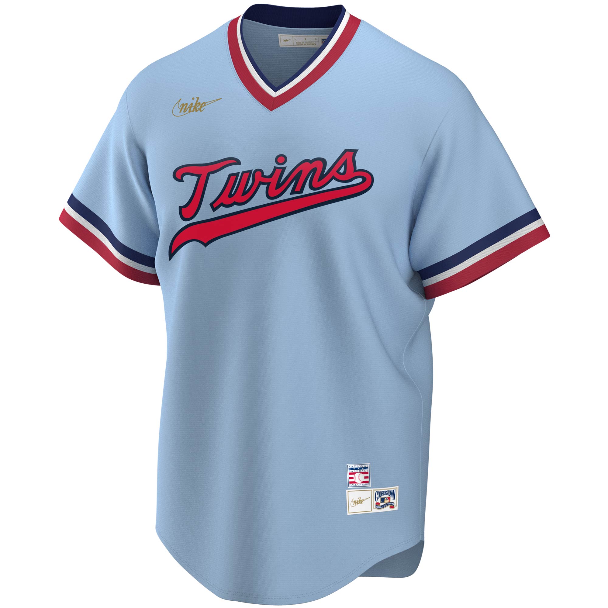 Rod Carew Minnesota Twins Road Cooperstown Collection Player Jersey - Light Blue
