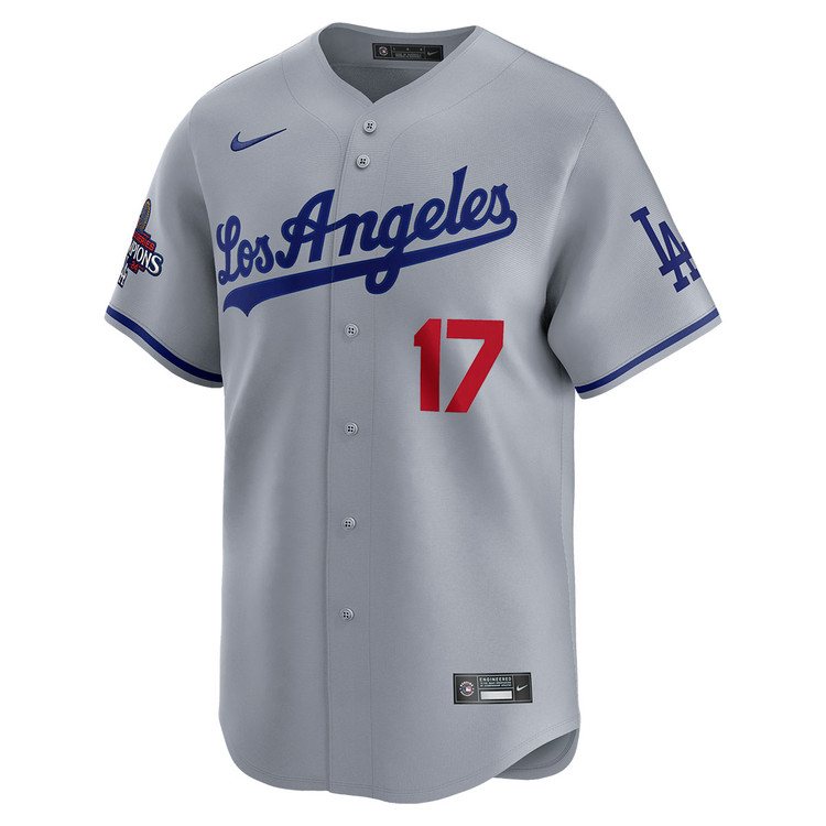Shohei Ohtani Los Angeles Dodgers Road Limited World Series Champions Jersey