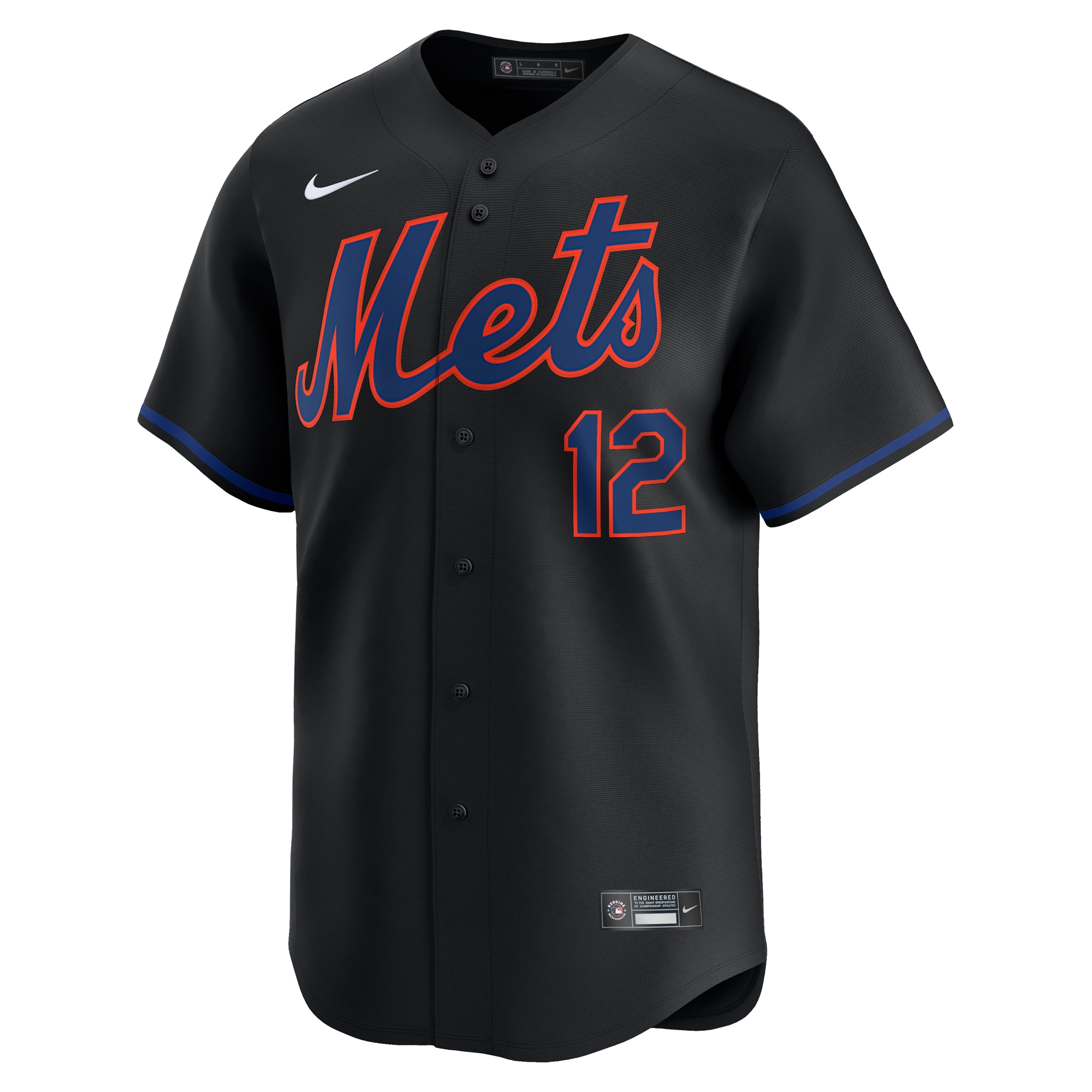 Francisco Lindor New York Mets  Alternate Limited Player Jersey Black
