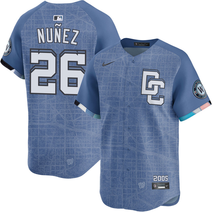 Nasim Nunez Washington Nationals City Connect 2.0 Limited Jersey