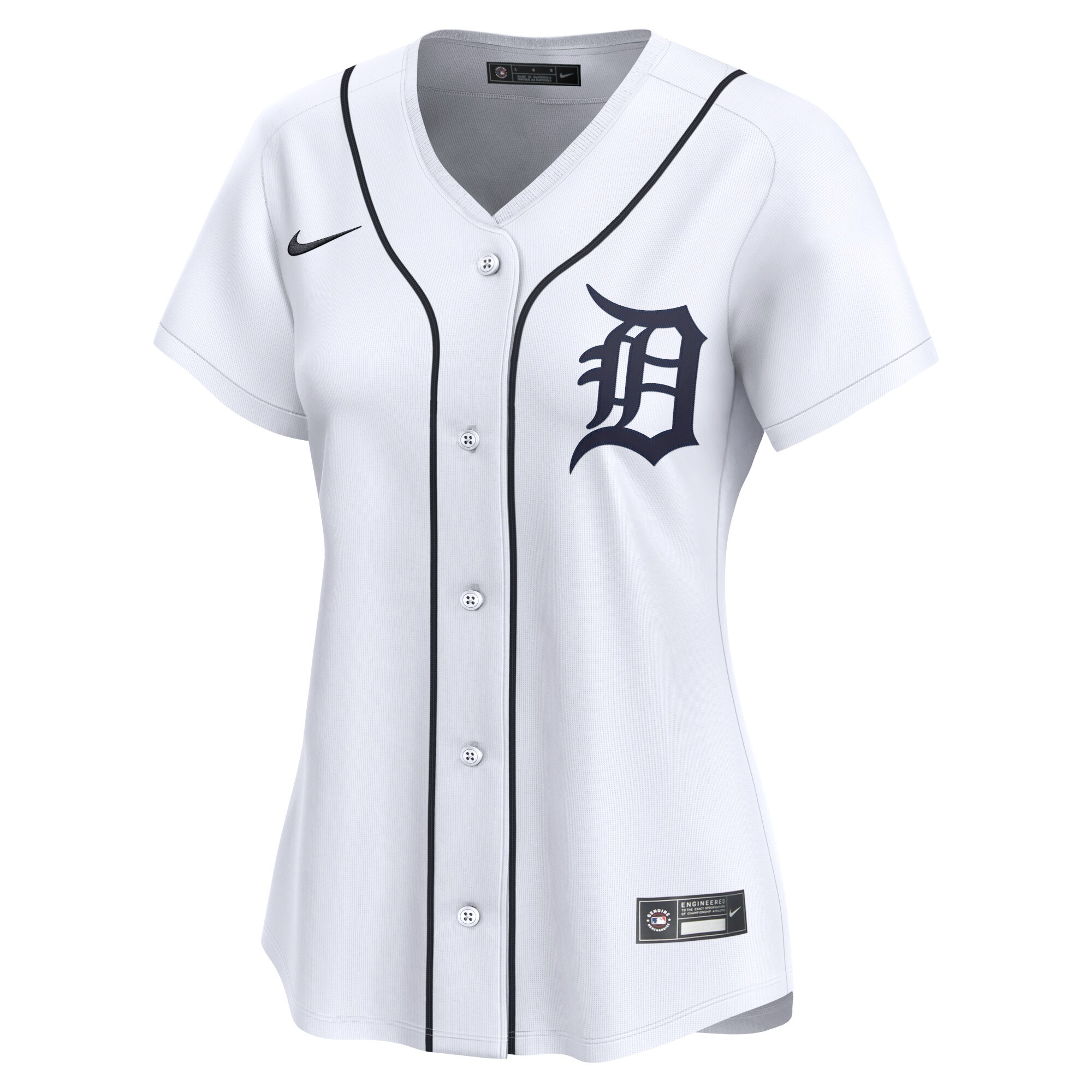 Detroit Tigers  Women's Home Limited Jersey - White