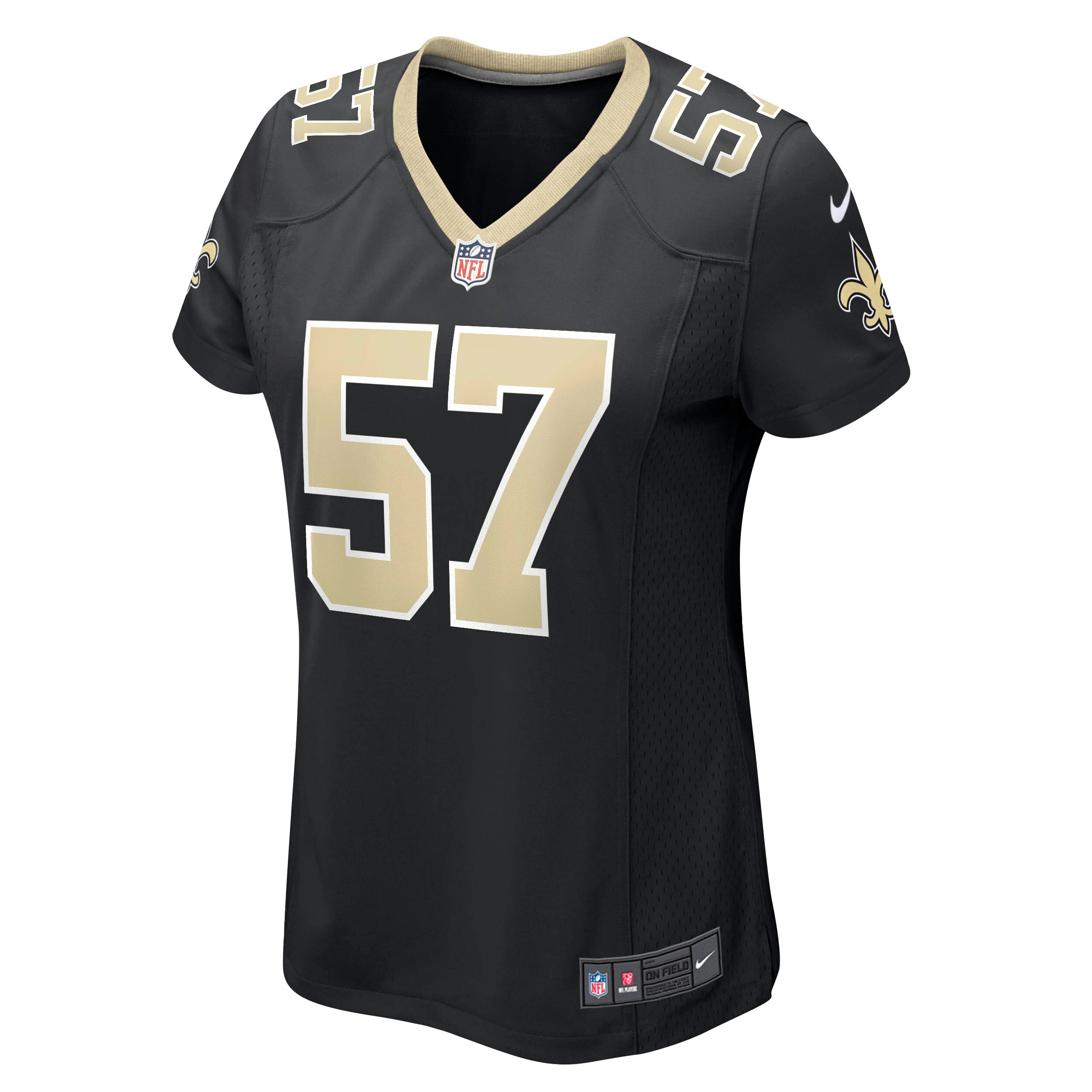 Rickey Jackson New Orleans Saints Women's Retired Player Jersey - Black