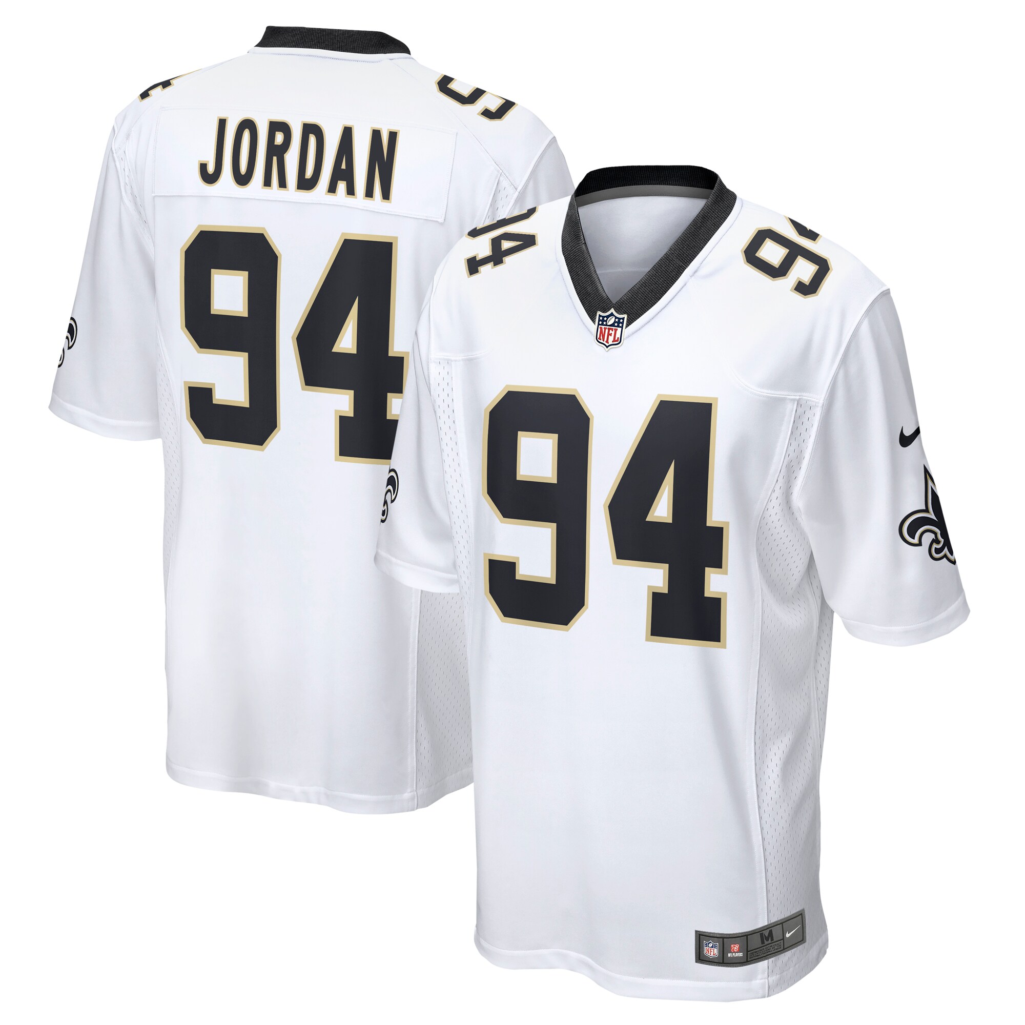 Cameron Jordan New Orleans Saints   Game Jersey - White