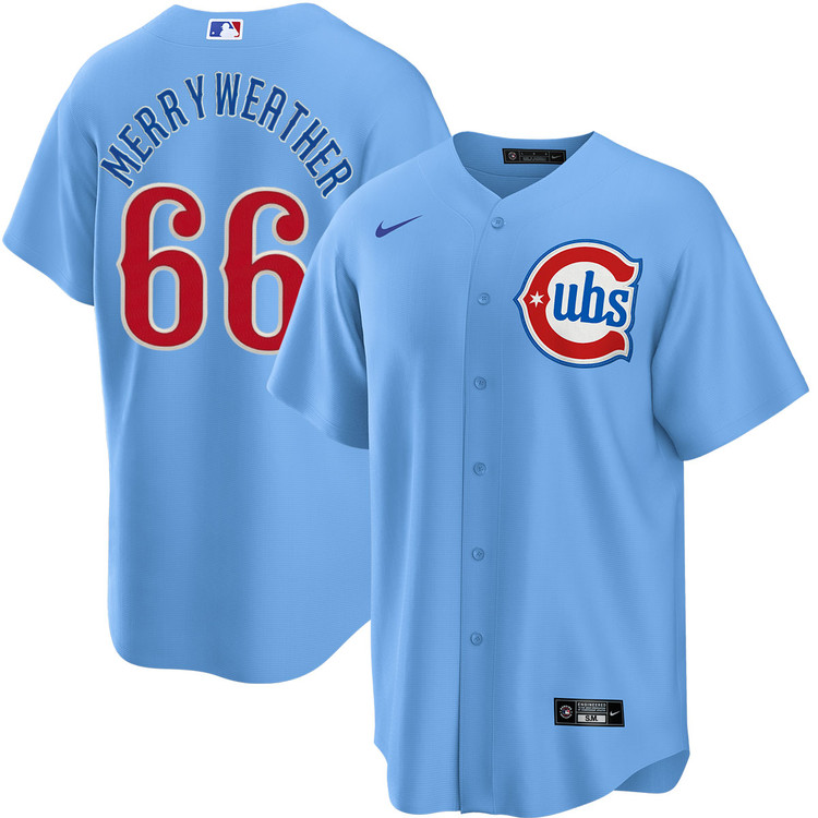 Julian Merryweather Chicago Cubs Blues Alternate Jersey