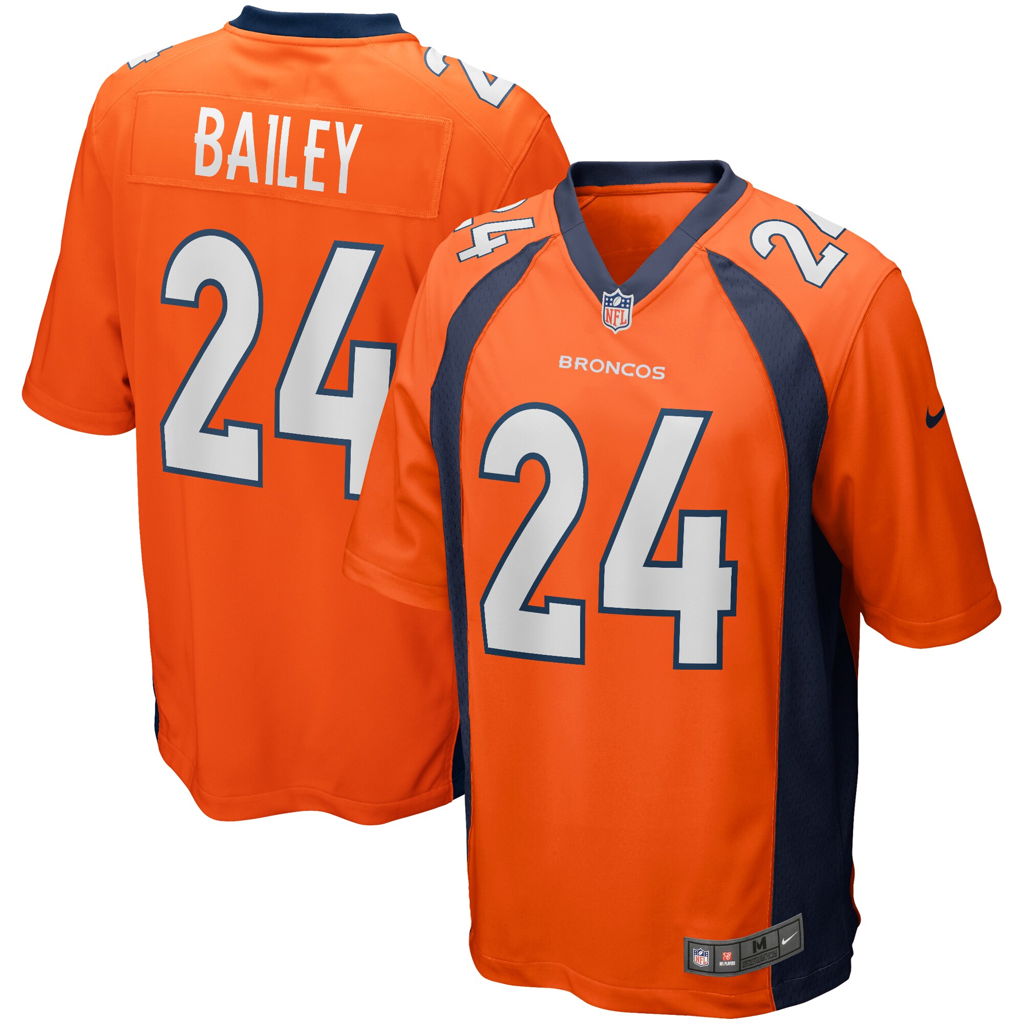 Champ Bailey Denver Broncos  Game Retired Player Jersey - Orange