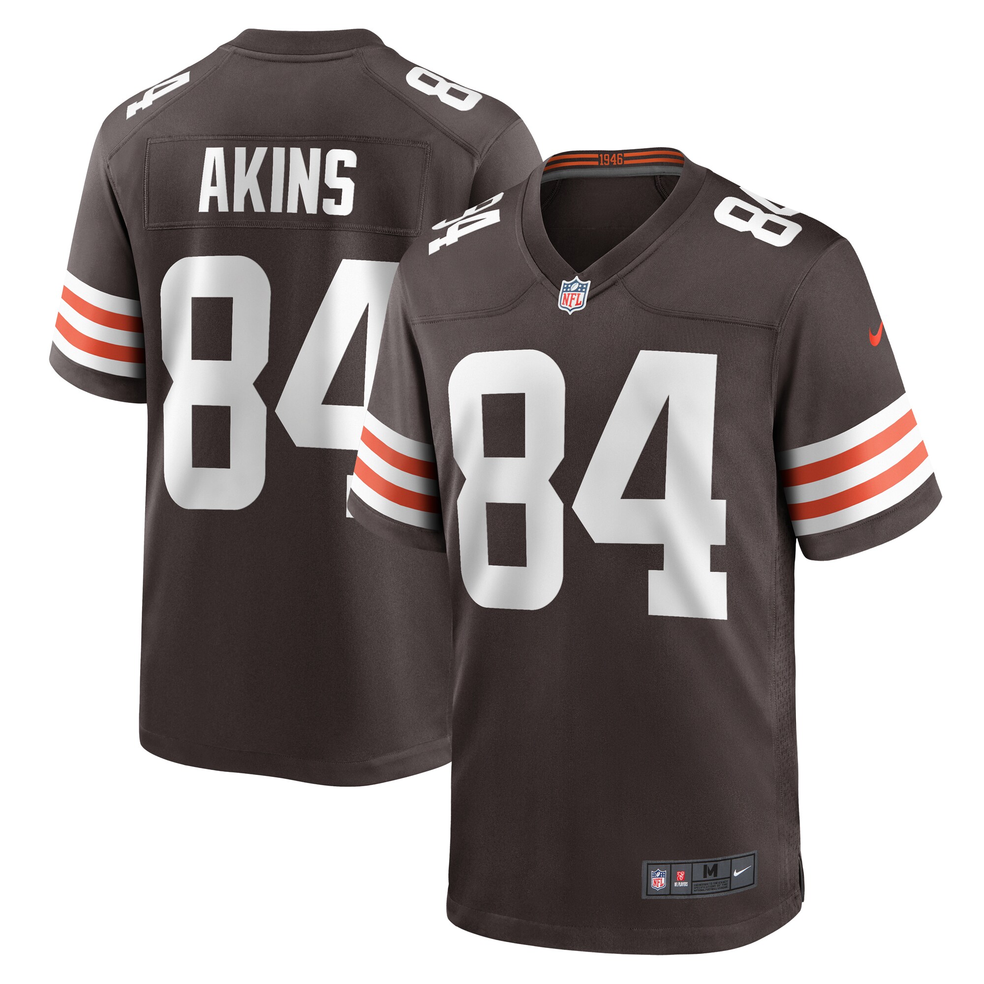 Jordan Akins Cleveland Browns  Team Game Jersey -  Brown