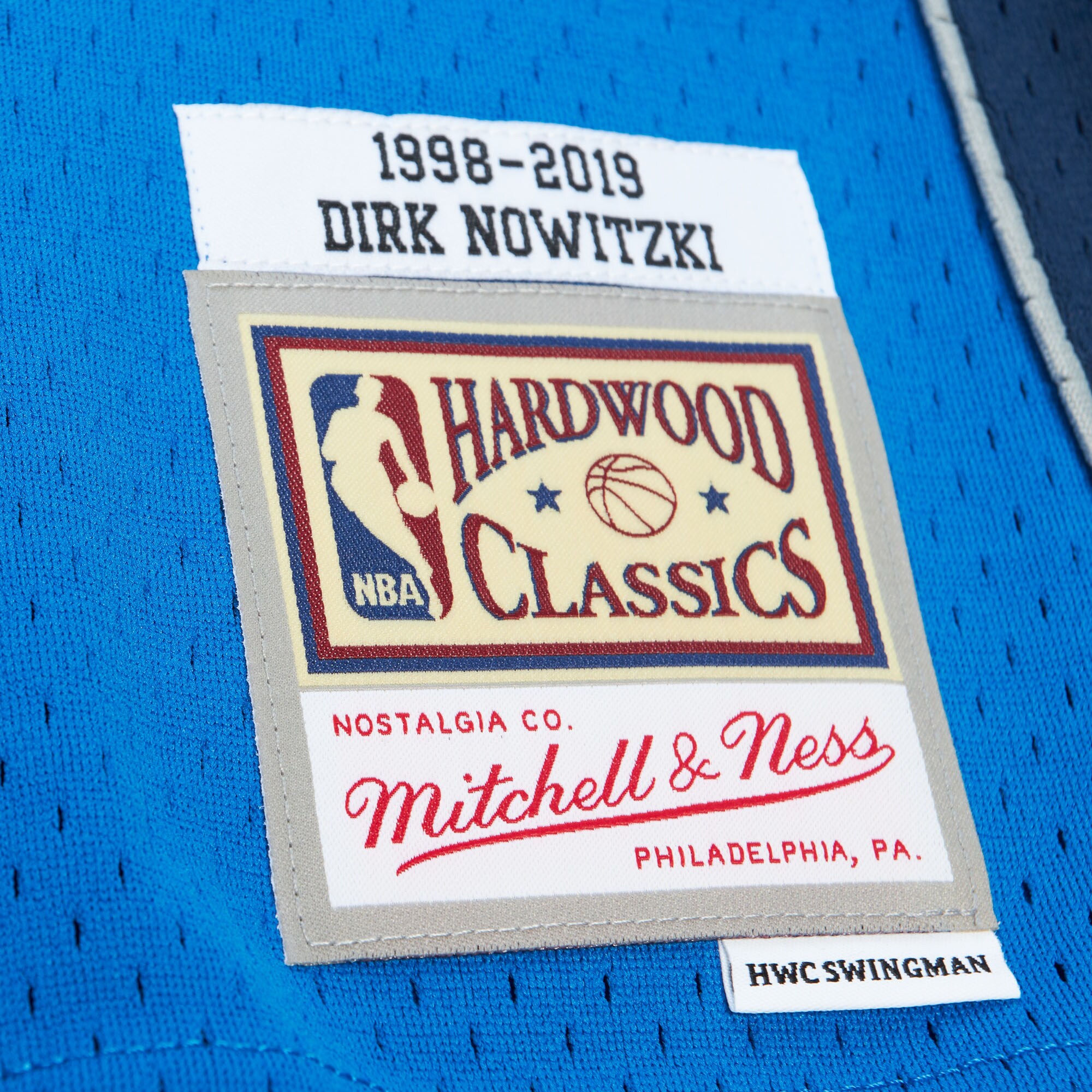 Dirk Nowitzki Dallas Mavericks Mitchell & Ness Unisex Hall of Fame Class of 2023 Throwback Swingman Jersey - Blue