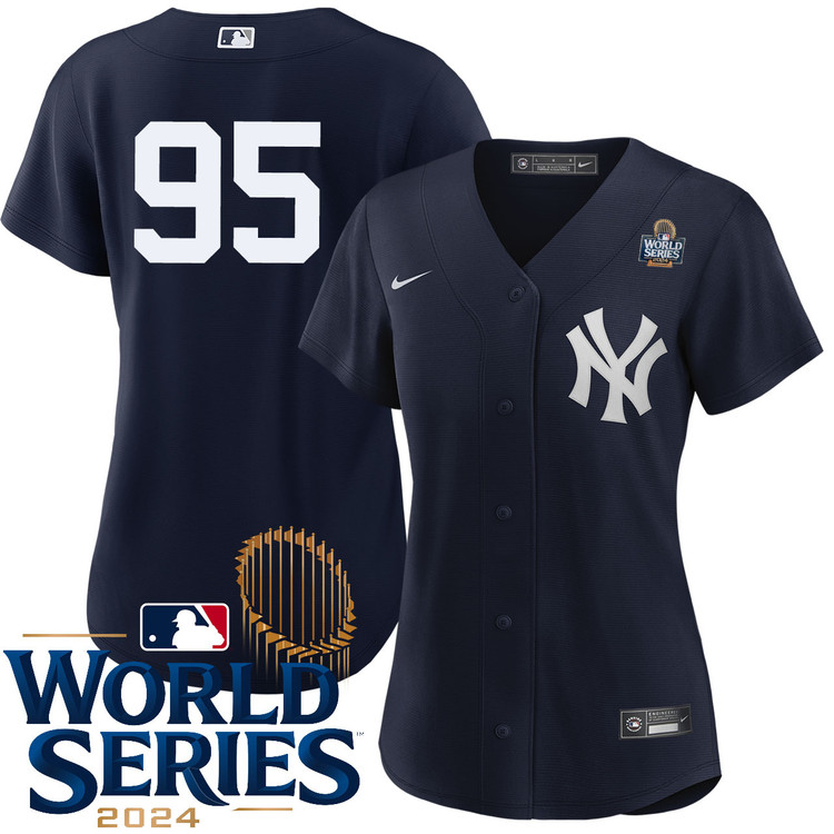 Oswaldo Cabrera New York Yankees Women's Alternate Navy Player World Series Jersey