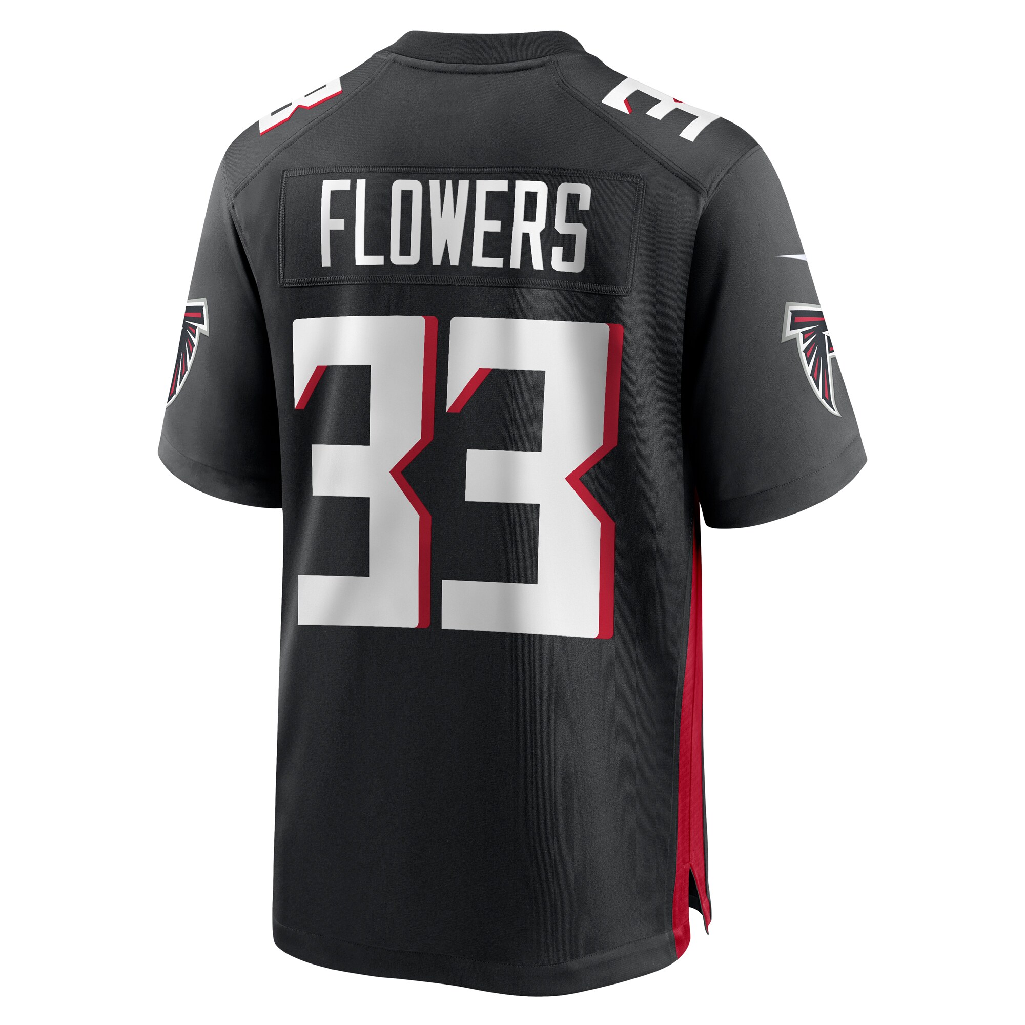 Tre Flowers Atlanta Falcons  Team Game Jersey -  Black