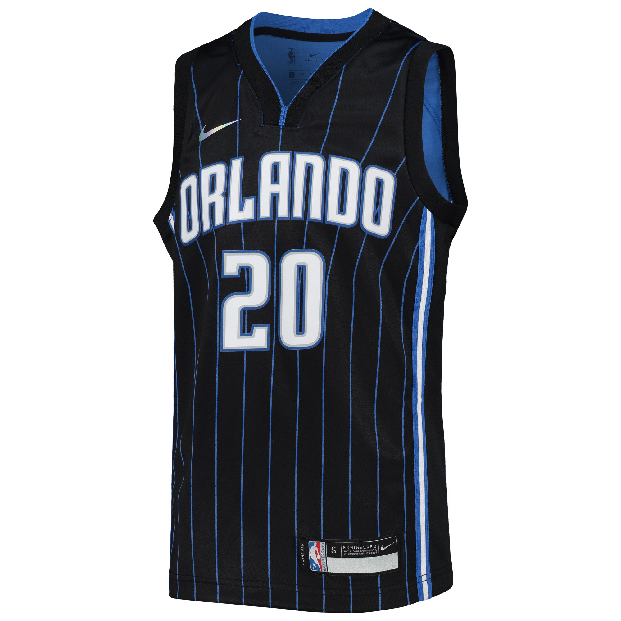 Markelle Fultz Orlando Magic Youth 2021\/22 Diamond Swingman Jersey - Icon Edition - Black