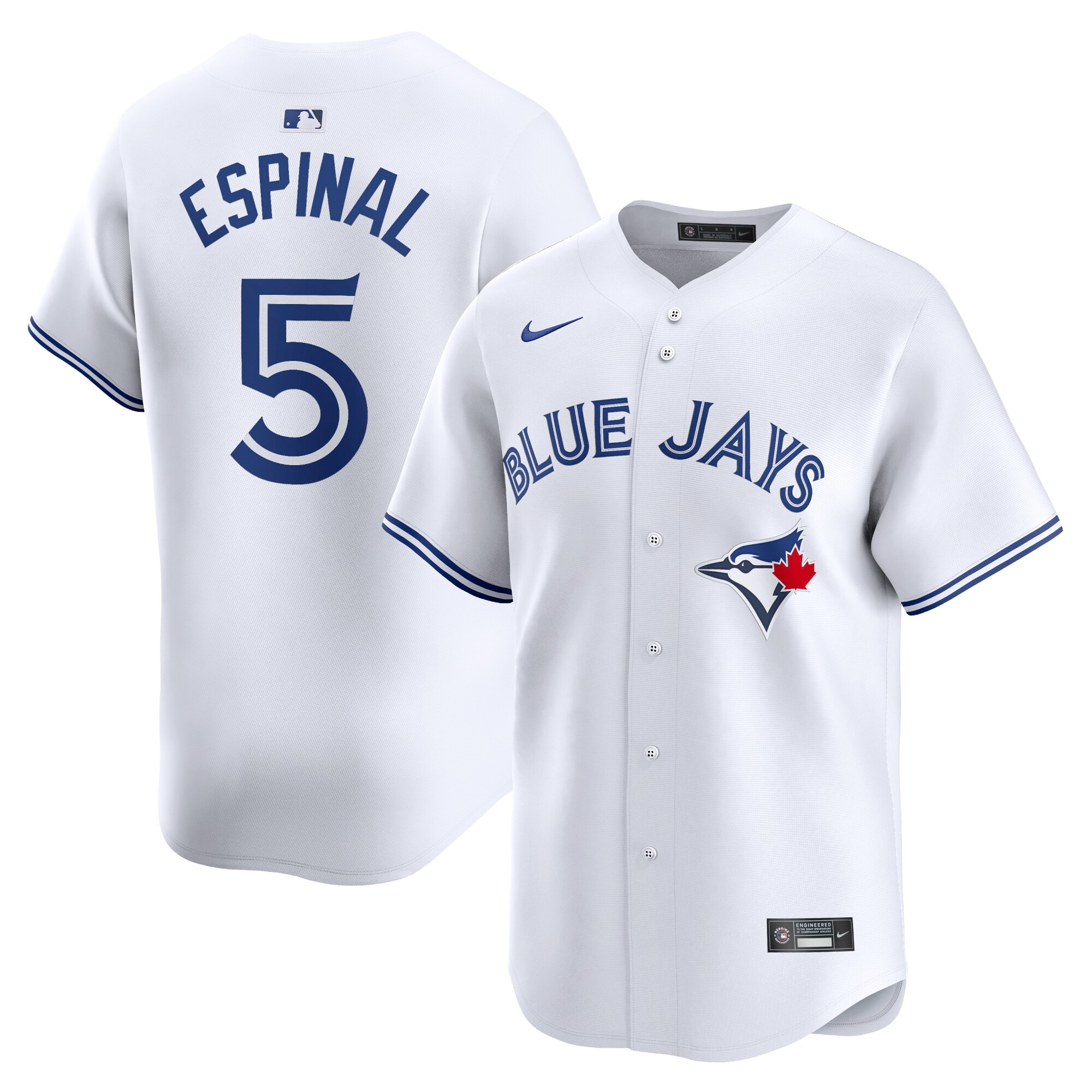 Santiago Espinal Toronto Blue Jays  Home Limited Player Jersey - White