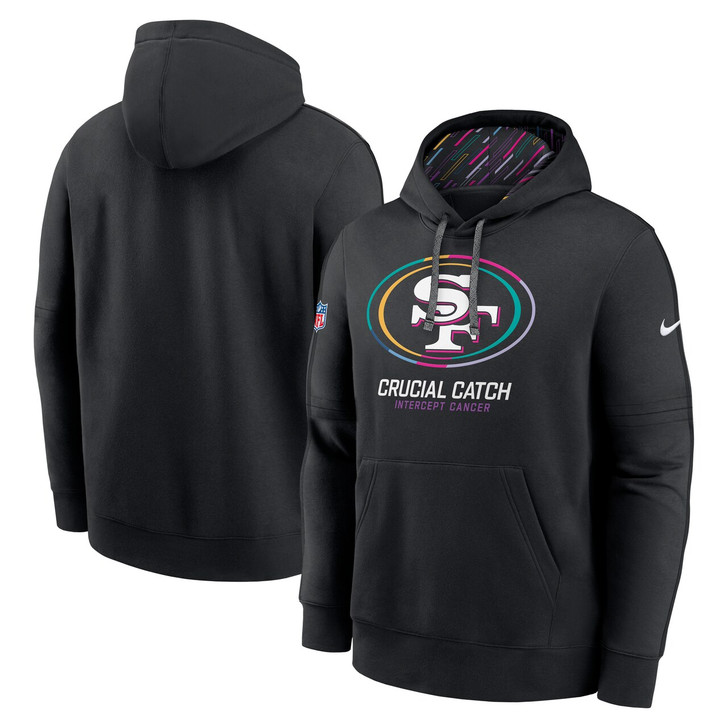San Francisco 49ers 2024 Crucial Catch Club Pullover Hoodie - Black