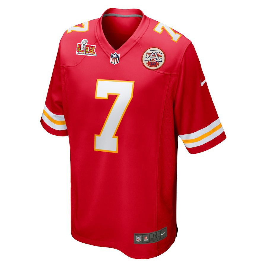 Harrison Butker #7 Kansas City Chiefs Super Bowl LIX YOUTH Jersey - Red
