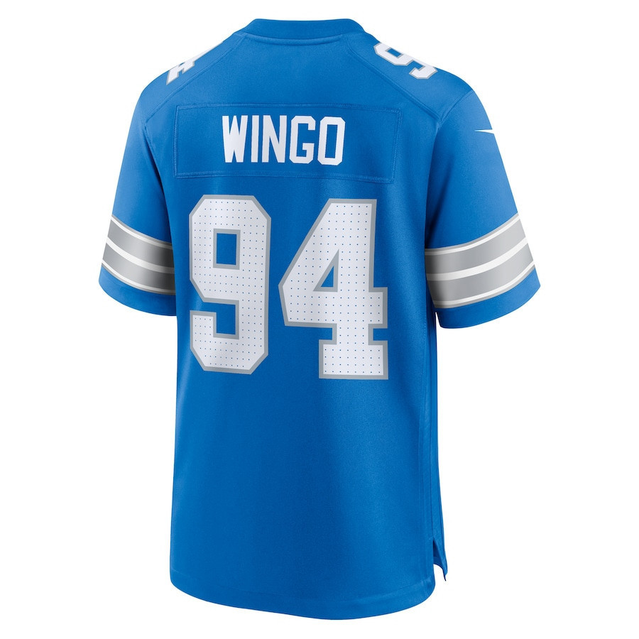 Mekhi Wingo #94 Detroit Lions Super Bowl LIX Jersey - Men's - Blue