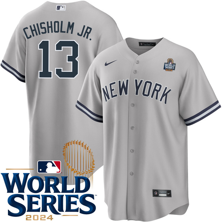 Jazz Chisholm Jr. New York Yankees Road World Series Jersey