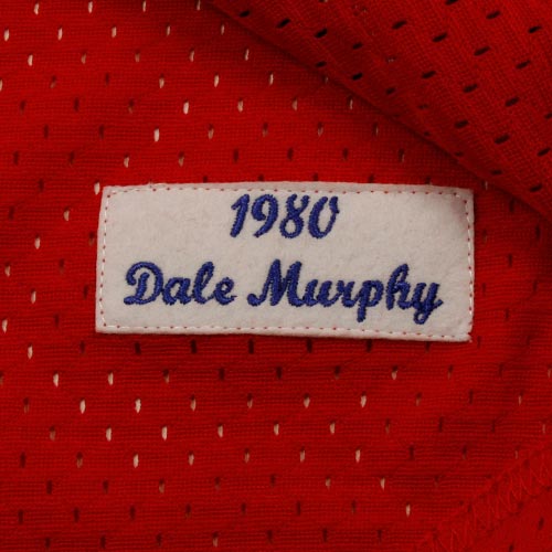 Dale Murphy Atlanta Braves Mitchell & Ness 1980 Authentic Cooperstown Collection Mesh Batting Practice Jersey - Red