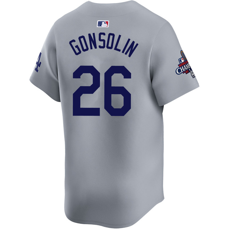 Tony Gonsolin Los Angeles Dodgers Alternate Road Limited World Series Champions Jersey