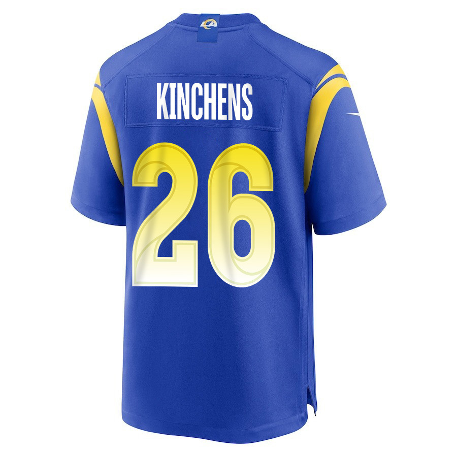 Kamren Kinchens 26 Los Angeles Rams Super Bowl LIX New Orleans Patch Game Men Jersey - Royal