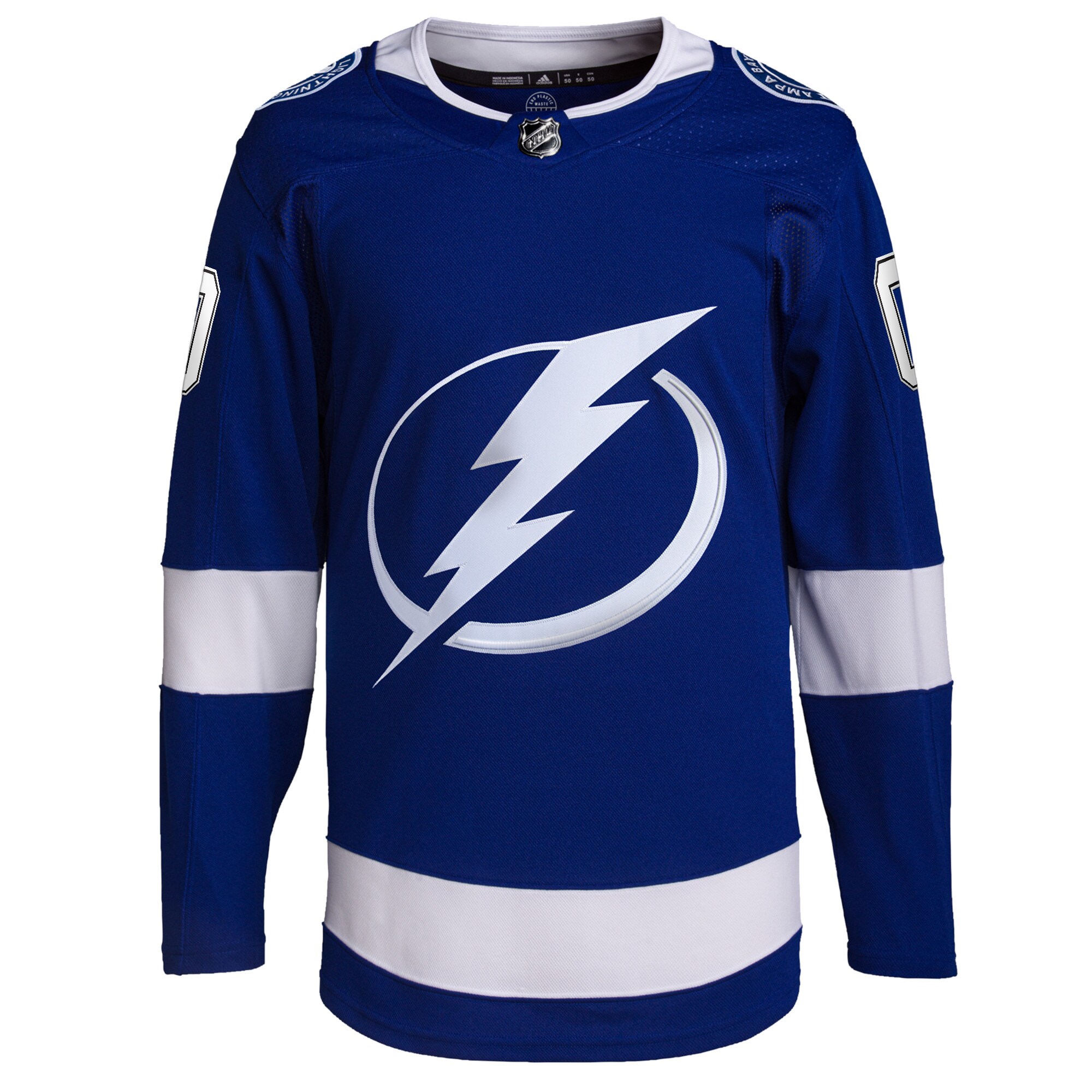 Tampa Bay Lightning adidas Home Primegreen Authentic Custom Jersey - Royal