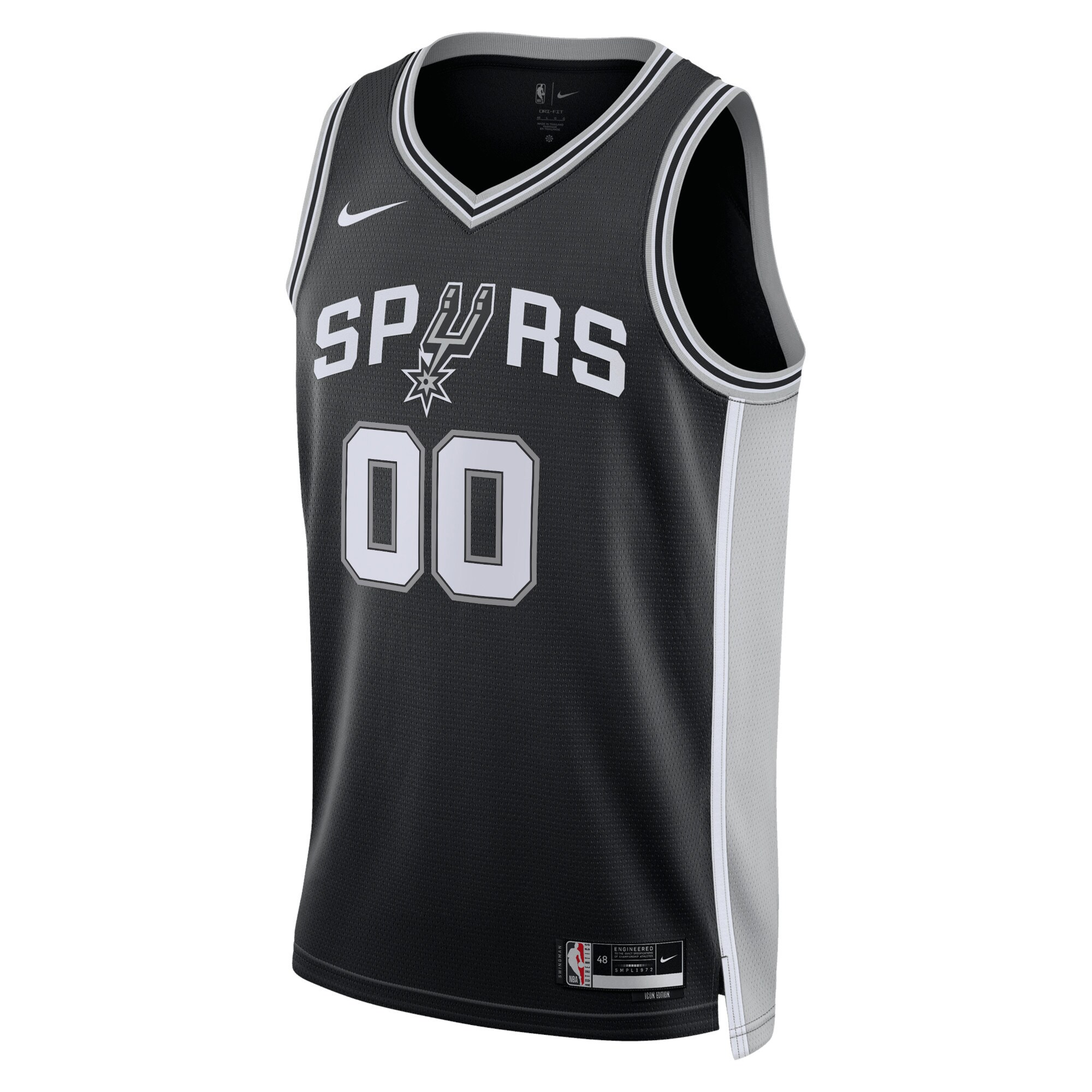 San Antonio Spurs  Unisex Swingman Custom Jersey Black - Icon Edition