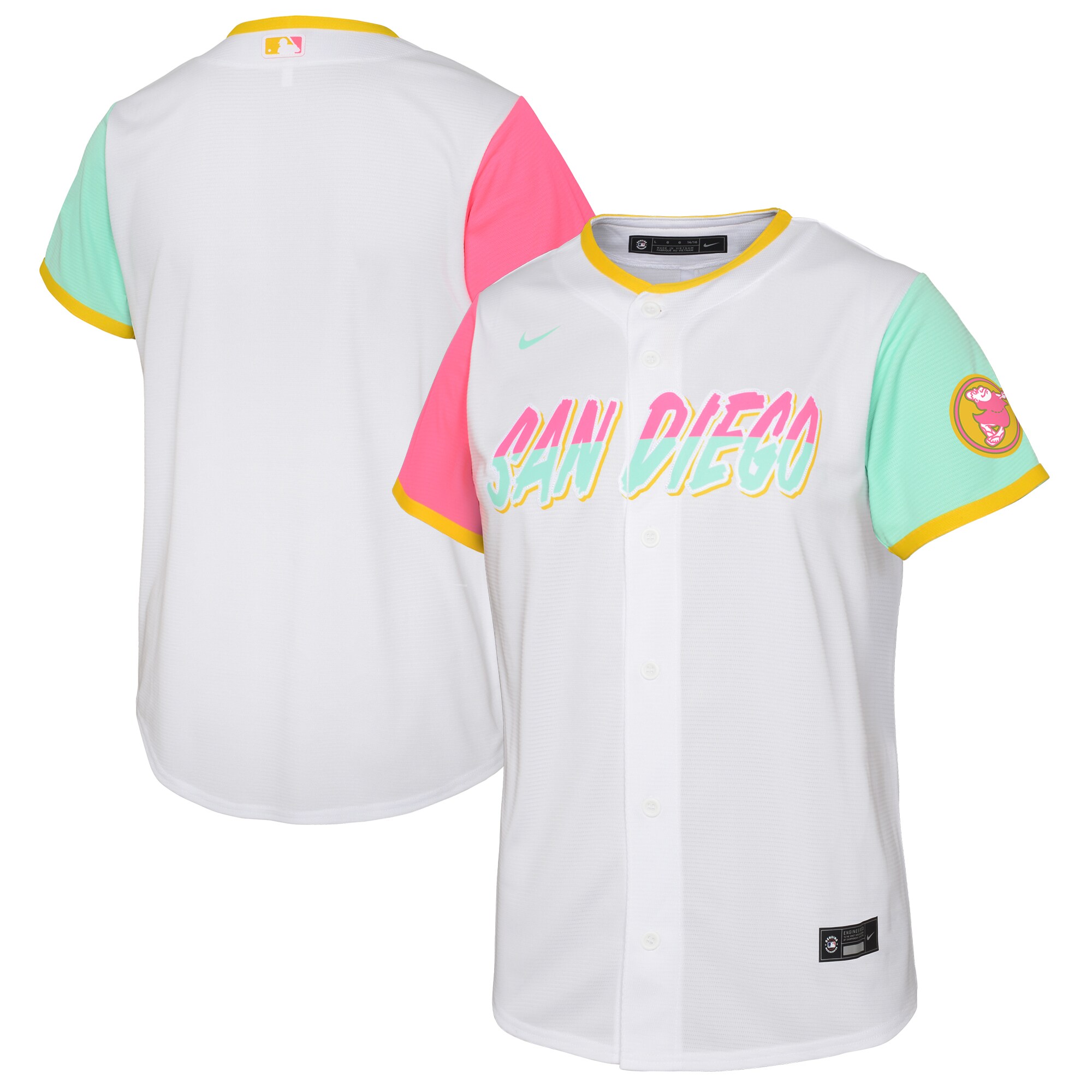 San Diego Padres  Toddler City Connect Replica Team Jersey - White