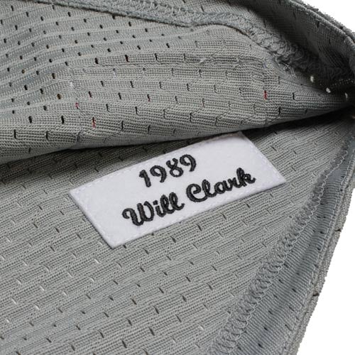Mitchell & Ness Will Clark San Francisco Giants 1989 Authentic Cooperstown Collection Batting Practice Jersey - Gray