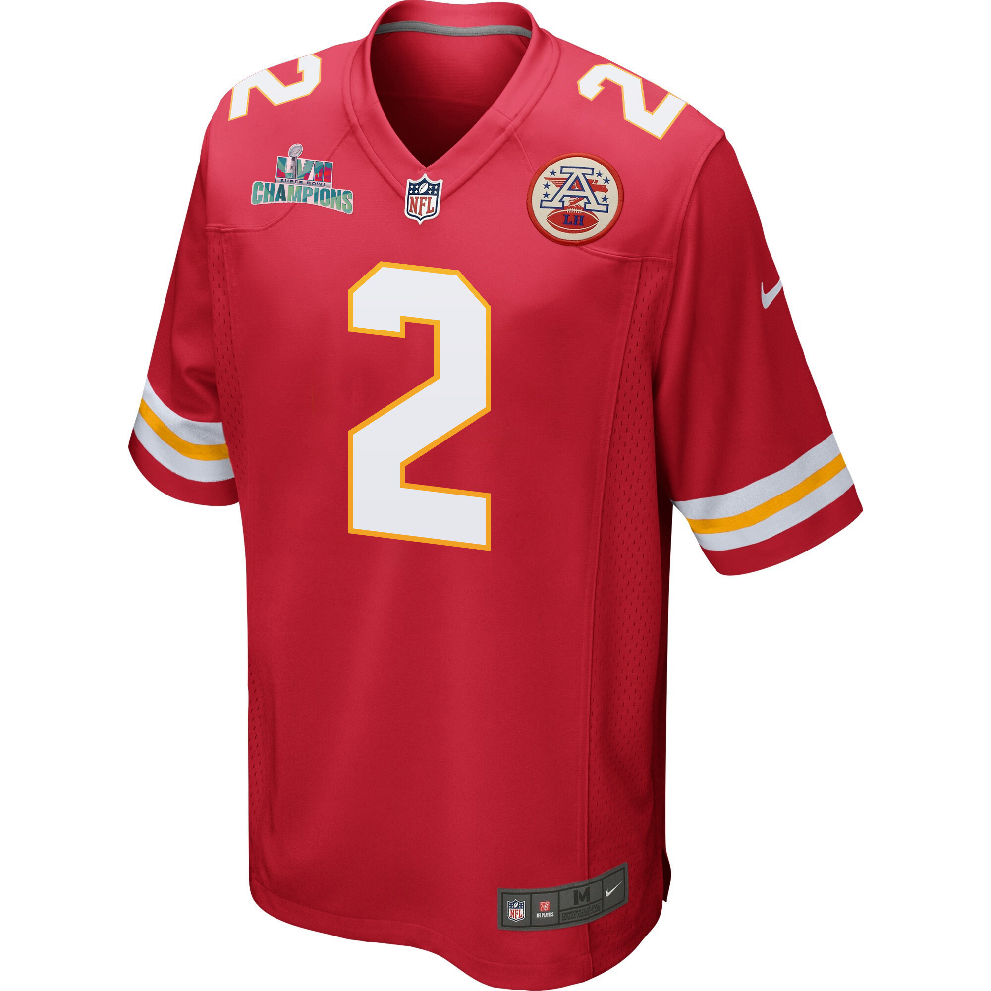 Ronald Jones 2 Kansas City Chiefs Super Bowl LVII Champions Men Game Jersey - Red