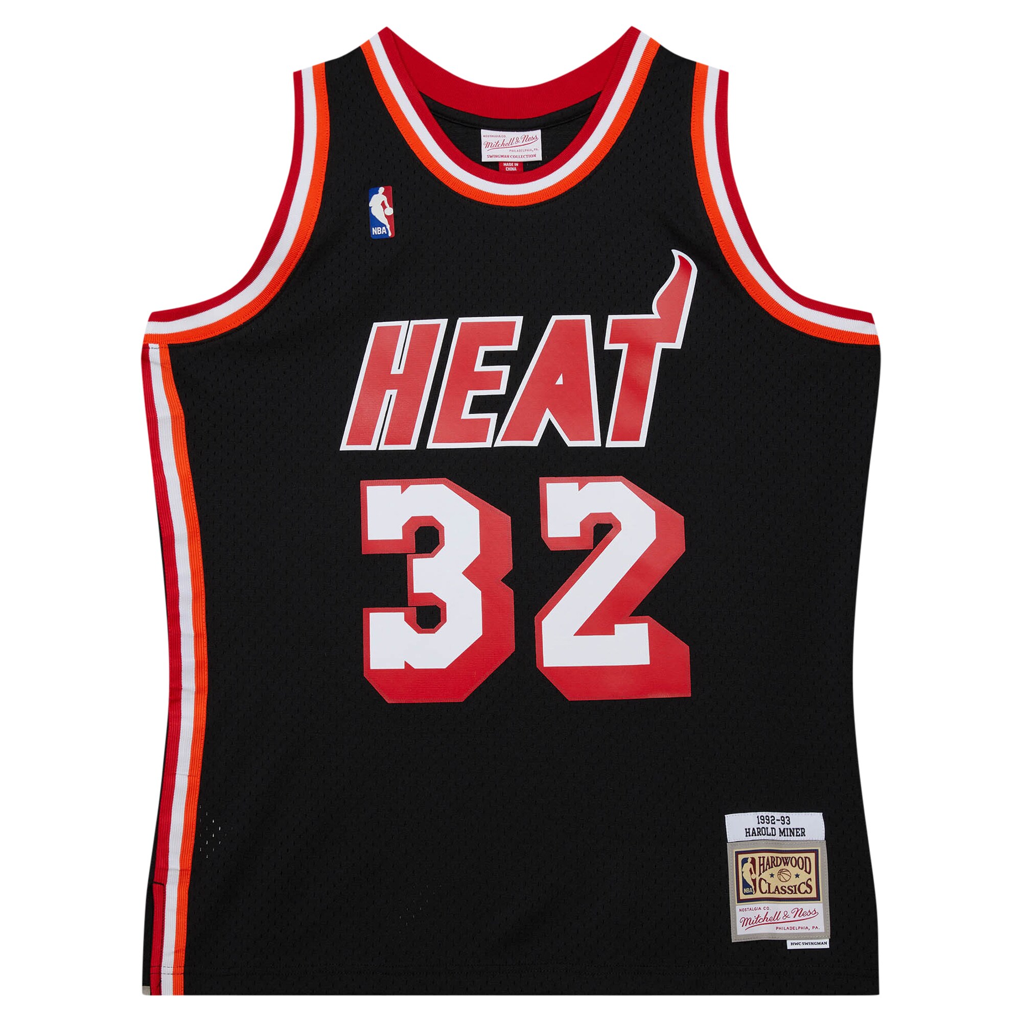 Harold Miner Miami Heat Mitchell & Ness 1992\/93 Hardwood Classics Swingman Throwback Jersey - Black