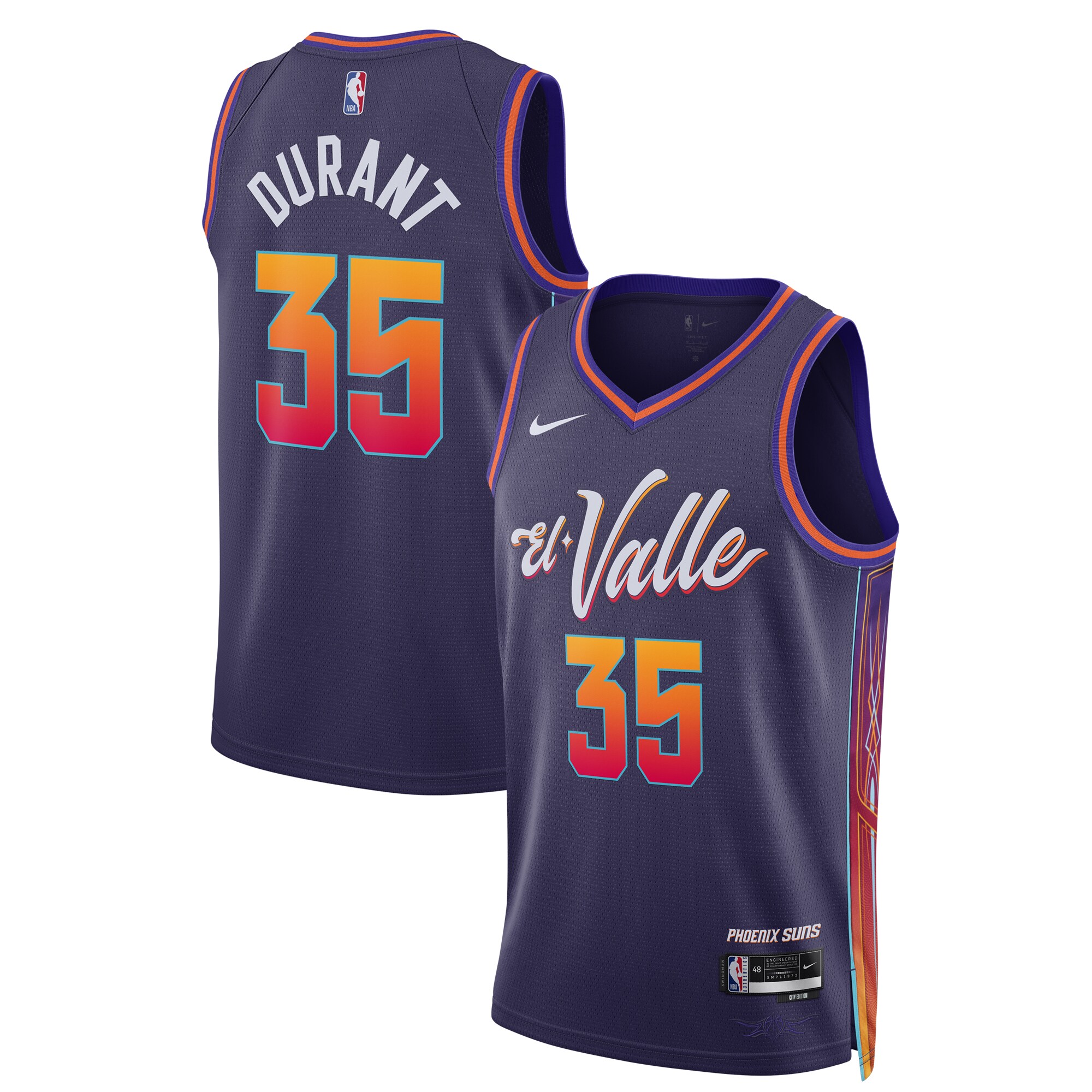 Kevin Durant Phoenix Suns Unisex 2023\/24 Swingman Jersey - Purple - City Edition