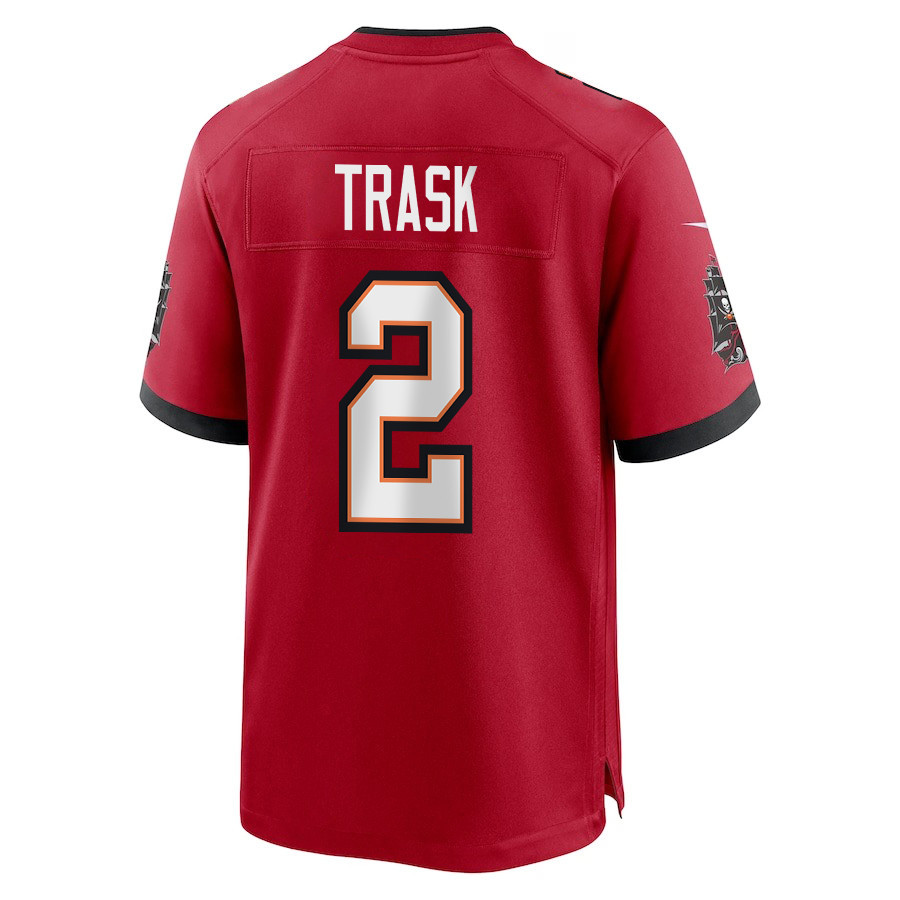 Kyle Trask 2 Tampa Bay Buccaneers Super Bowl LIX New Orleans Patch Game Men Jersey - Red
