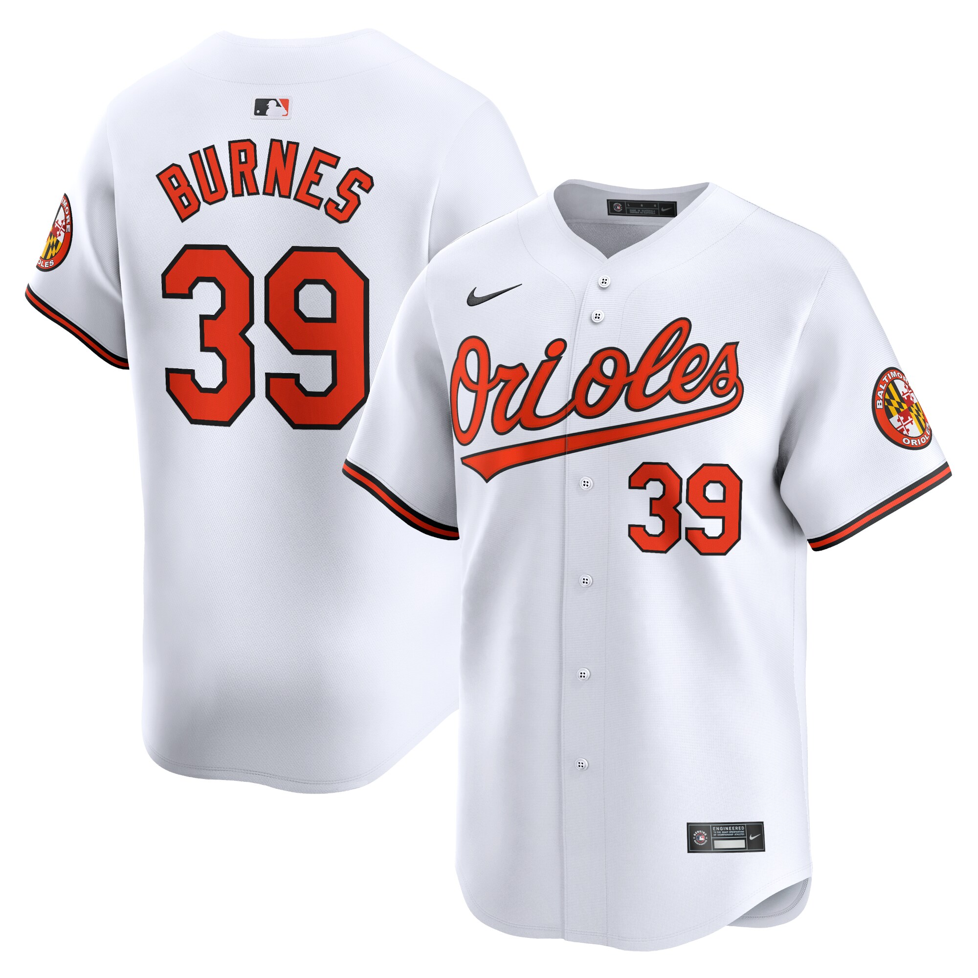 Corbin Burnes Baltimore Orioles  Home Limited Player Jersey - White