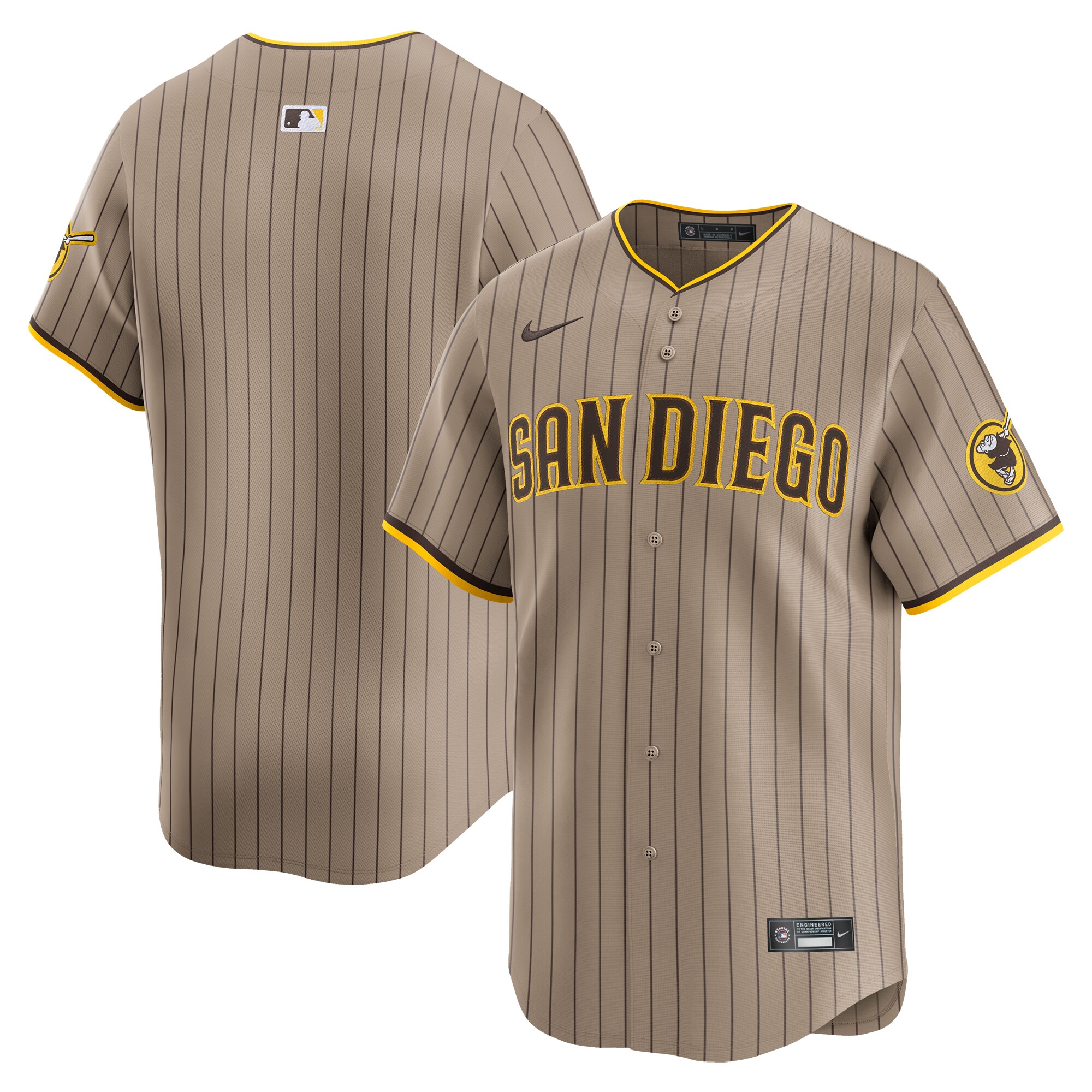 San Diego Padres   Alternate Limited Jersey Khaki