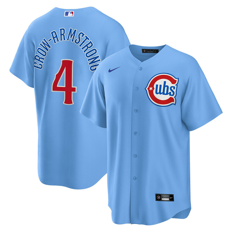 Pete Crow-Armstrong Chicago Cubs Blues Alternate Jersey