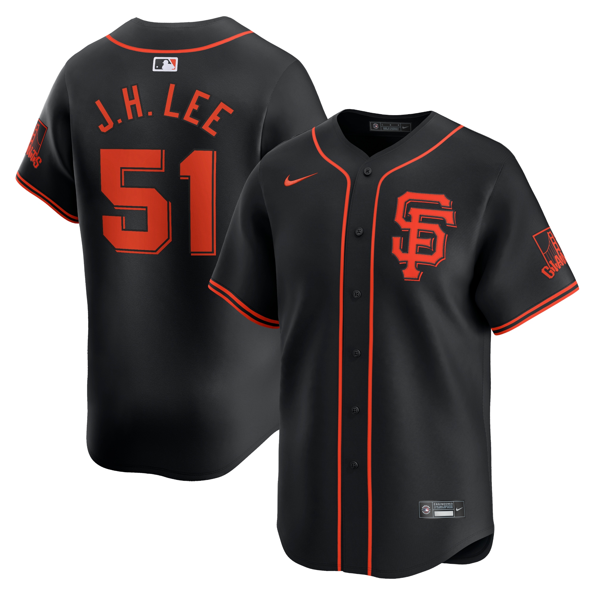 Jung Hoo Lee San Francisco Giants Alternate Limited Player Jersey Black