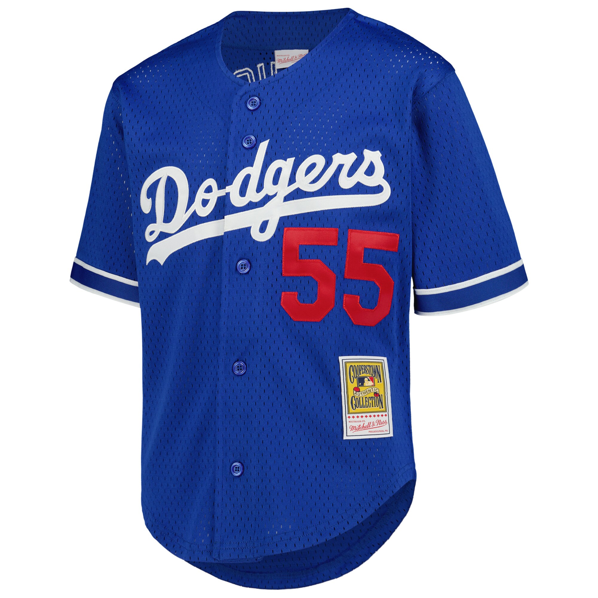 Orel Hershiser Los Angeles Dodgers Mitchell & Ness Youth Cooperstown CollectionMesh Batting Practice Jersey - Royal