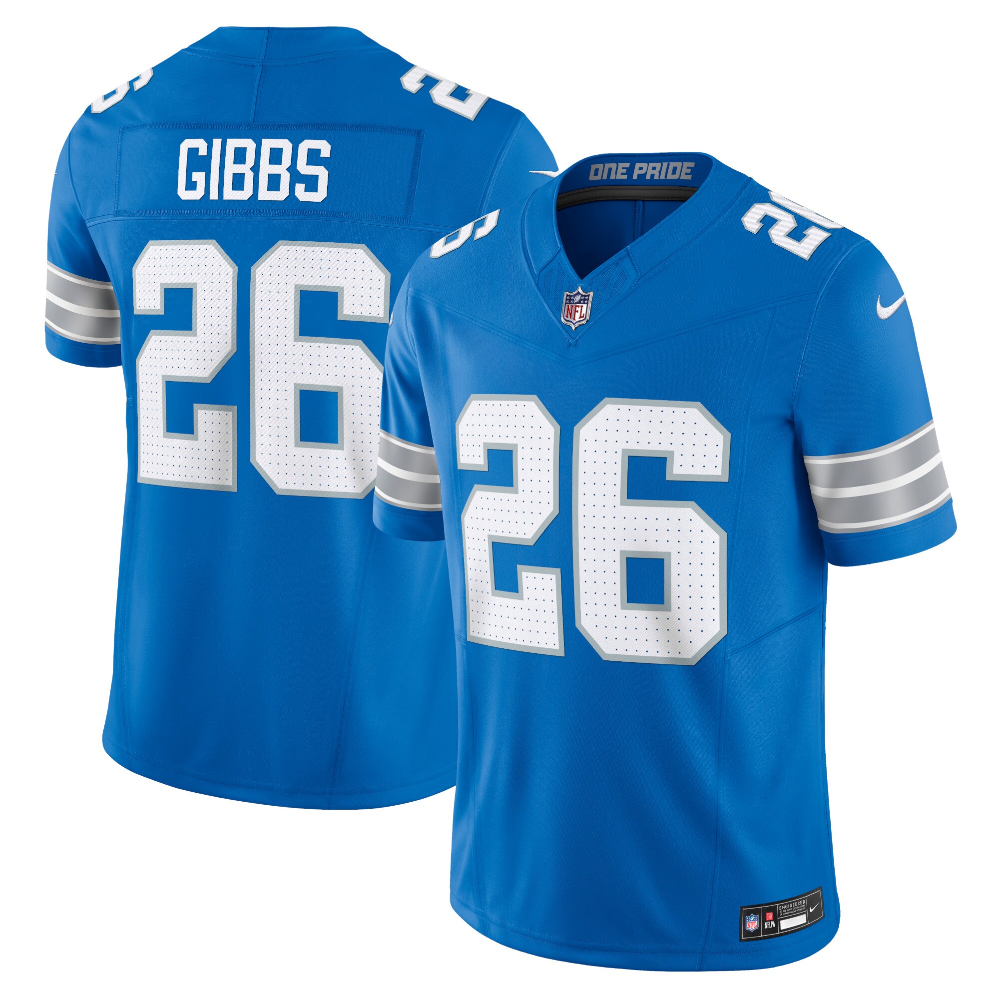 Jahmyr Gibbs Detroit Lions  Vapor F.U.S.E. Limited Jersey - Blue