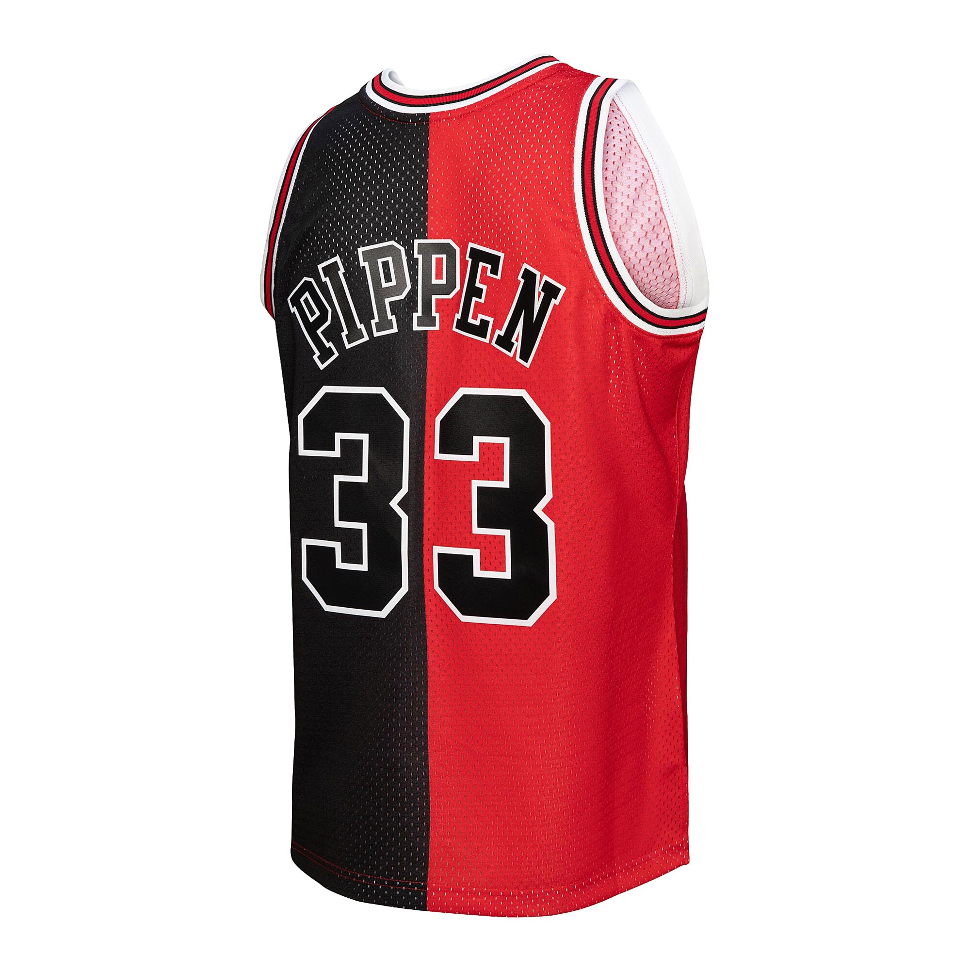 Scottie Pippen Chicago Bulls Mitchell & Ness Hardwood Classics 1997\/98 Split Swingman Jersey - Red\/Black