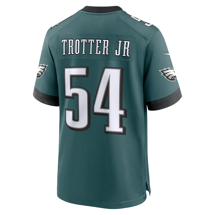 Jeremiah Trotter Jr. #54 Philadelphia Eagles Super Bowl LIX Jersey - Men's - Midnight Green