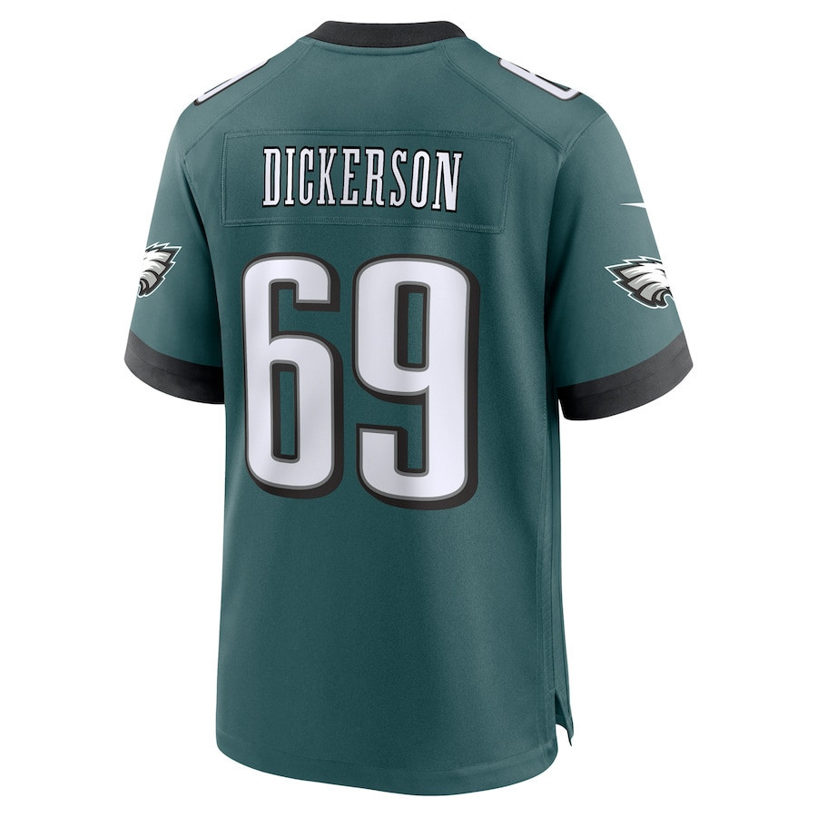 Landon Dickerson #69 Philadelphia Eagles Super Bowl LIX Jersey - Men's - Midnight Green